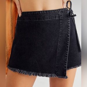 Free people denim skirt